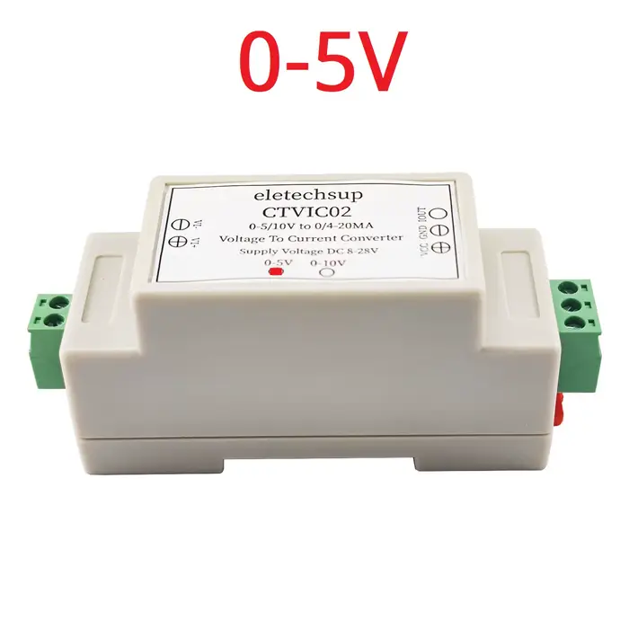Convertisseur de tension à courant 0-5V 0-10V à 4-20mA, transmetteur V/I pour vanne de contrôle de p