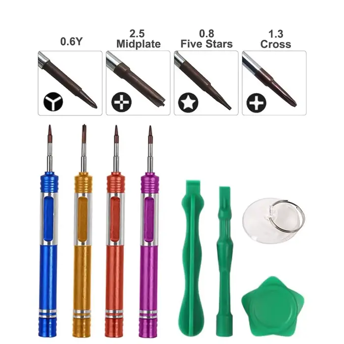Mini tournevis 10 en 1 pour iPhone/Xiaomi/Huawei
