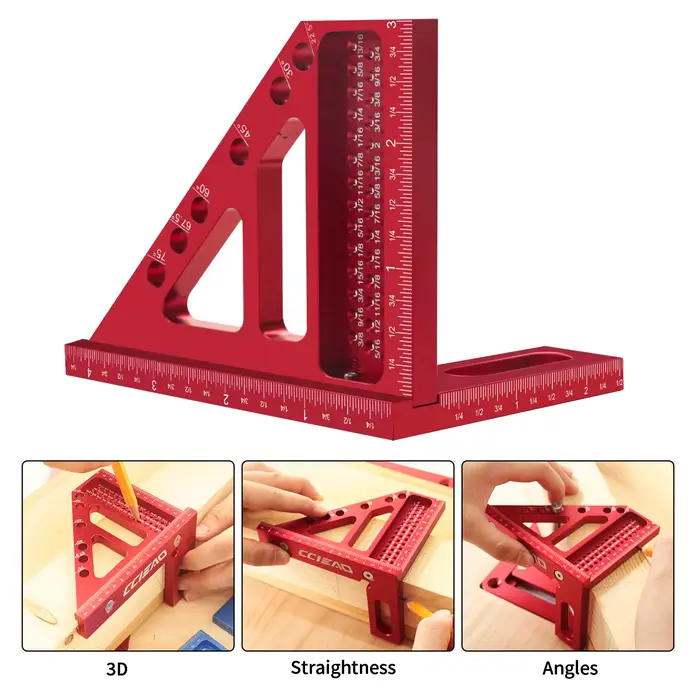 Règle de mesure multi-angle impériale 3D