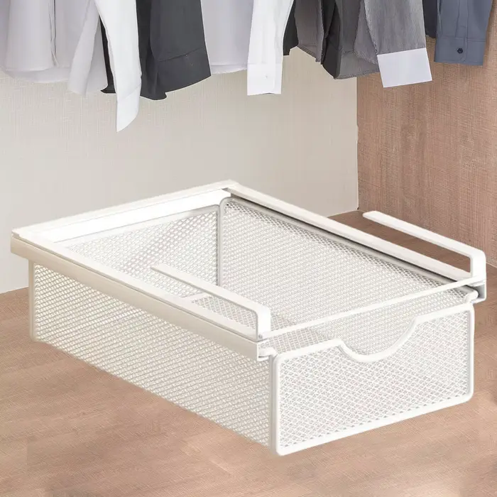 Panier de rangement sous étagère