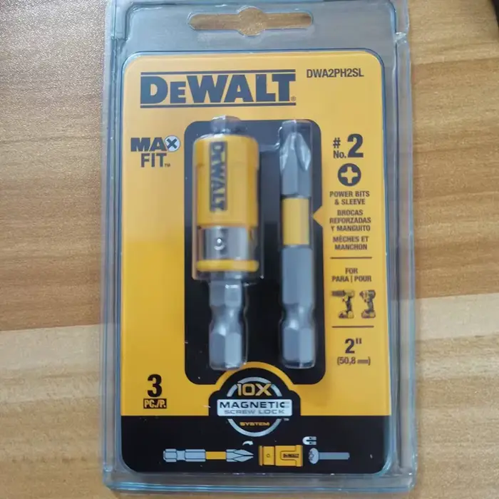 DEWALT Original DWA2PH2SL MAXFIT tournevis embouts 2 pouces PH2 Impact pilote Bit anneau magnétique manchon ventouse outil accessoires