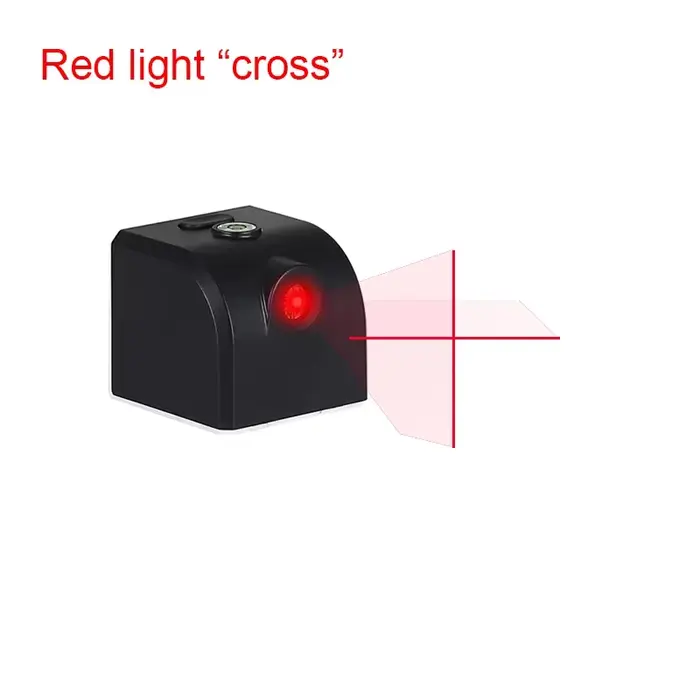 Niveau laser puissant, mini, lignes croisées horizontales et verticales, super vert, portable, pour 