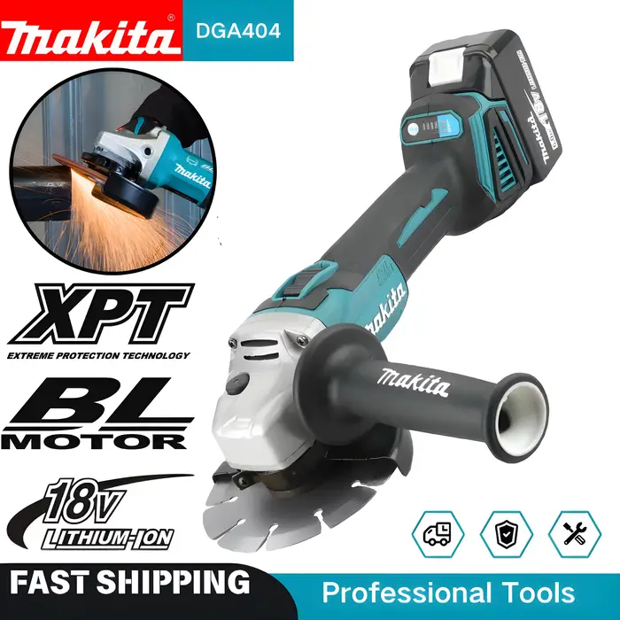 Nouveau Makita électrique DGA404 meuleuse d'angle sans brosse polissage Machine de découpe outil de