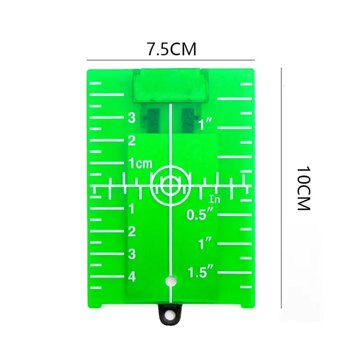 Plaque de nivellement laser verticale/horizontale avec ligne rouge/verte