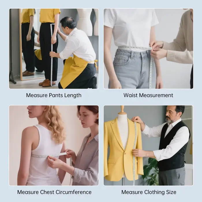 152 cm 60 pouces ruban à mesurer souple Double face vêtements tailleur règle de mesure corps couture