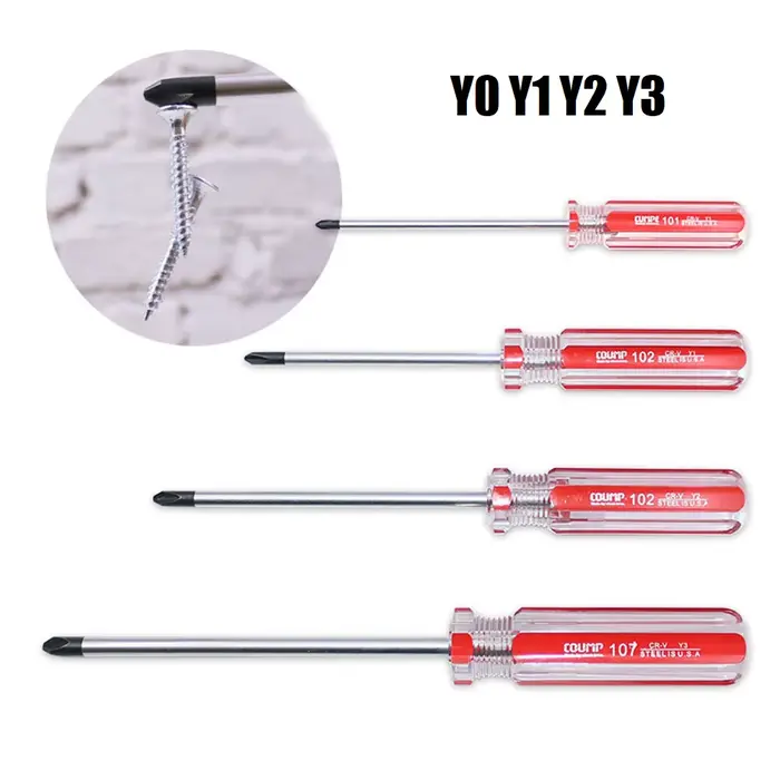 Jeu de tournevis en forme de Y en acier au Chrome Vanadium