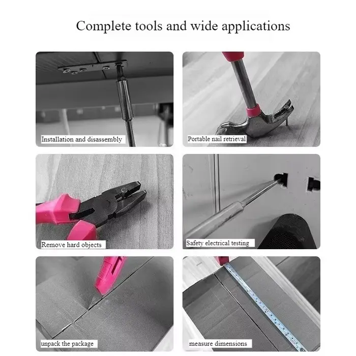 Boîte à outils multifonctionnelle rose très vendue