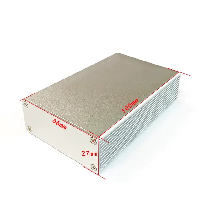 Boîte en aluminium pour projet de boîtier extrudé, bricolage, argent, neuf, boîtier ShuCase, 27, 1.0