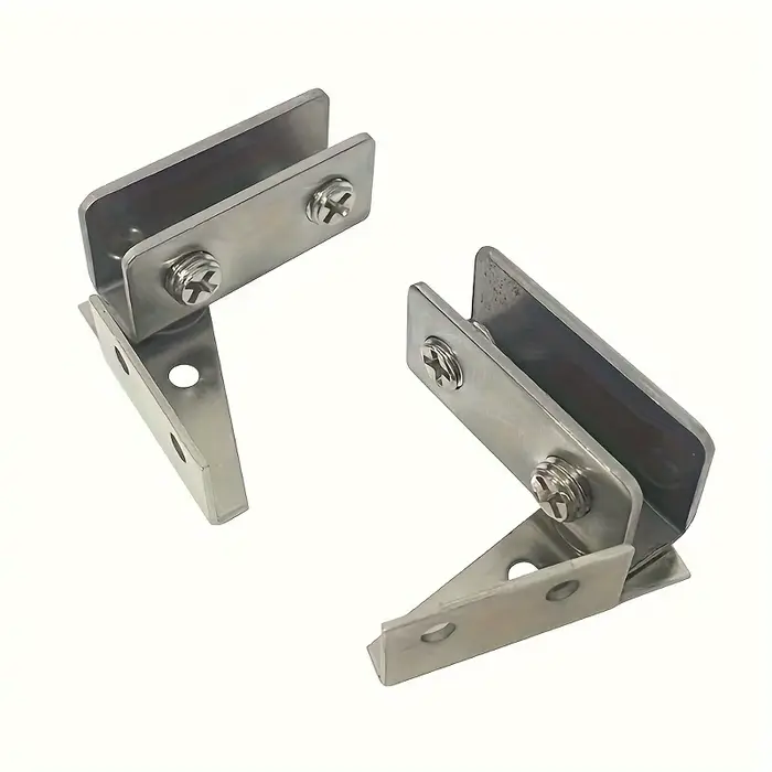 Charnières en aluminium pour portes de placard, charnières en L pour portes de placard, accessoires 
