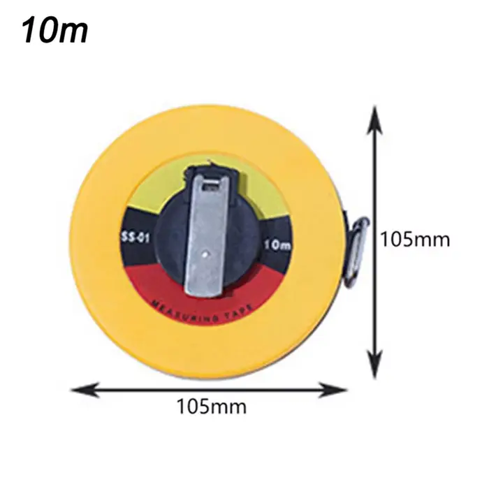 Ruban à mesurer circulaire en cuir et fibre de verre, outils de mesure de distance de charpentier, r