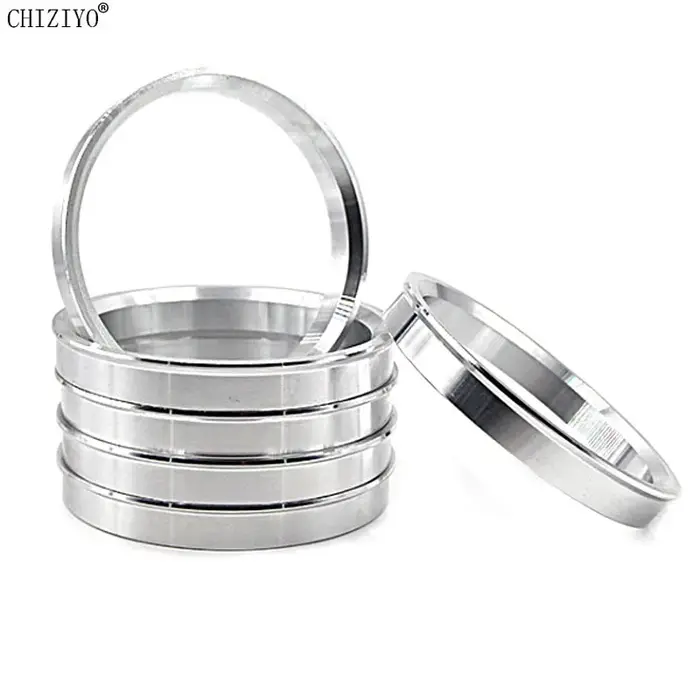 4 pièces/ensemble alésage de roue de voiture collier central moyeu anneaux centraux anneaux de moyeu