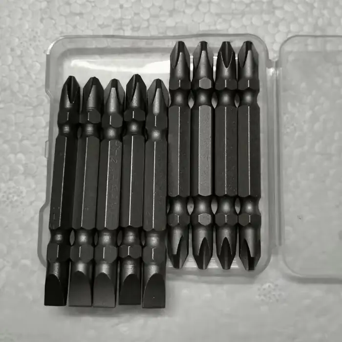 Jeu d'embouts de tournevis antidérapants PH2 de 65mm avec tige hexagonale magnétique de 1/4 pouces, 