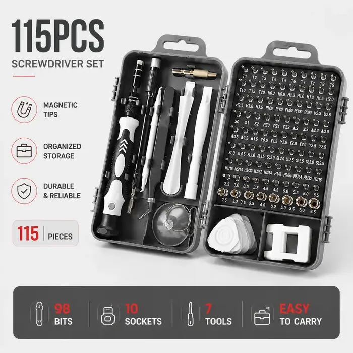 Jeu d'embouts magnétiques Torx Phillips
