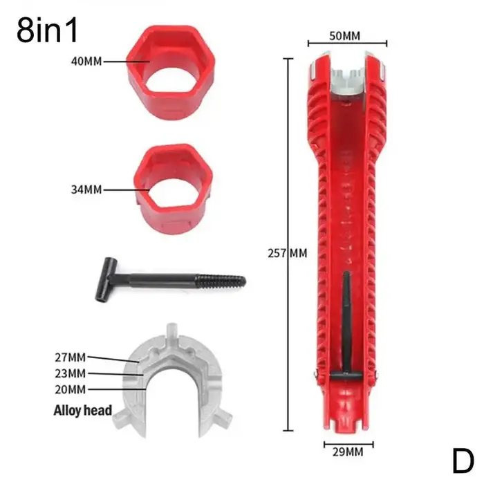 Outils de plombier multifonctions 8 en 1