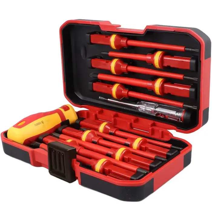 Kit d'outils de réparation pour électricien, 13 pièces, jeu de tournevis isolés modifiables 1000V av
