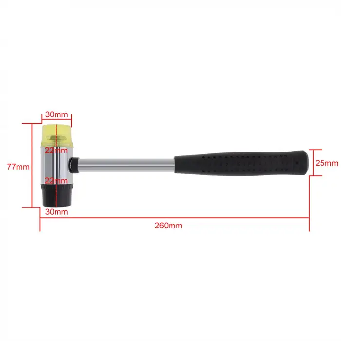 Marteau en caoutchouc Double face pour fenêtre de vitrage