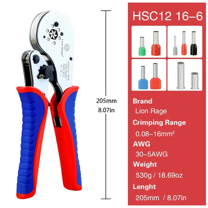 Outil de sertissage de virole HSC12 16-6