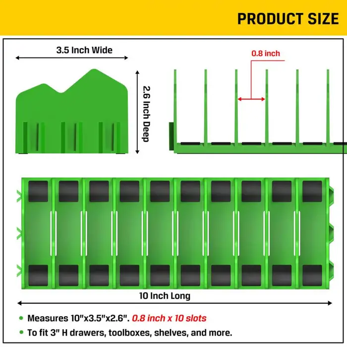 Clé pince outil organisateur de rangement 10 fente porte-outil marteaux outils à main système de sto