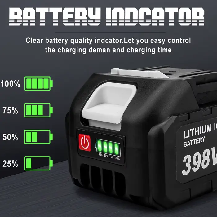 Batterie rechargeable Gisam 4.5Ah 4.0Ah 2.0Ah Lithium-ion 198VF 398VF 928VF Li-ion pour batterie Mak