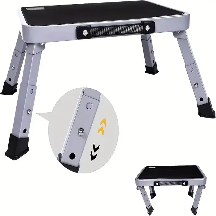 Échelle pliante en acier inoxydable – Convient pour camping-car
