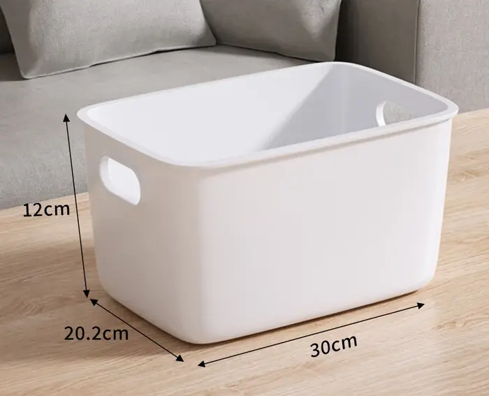 Boîte de rangement en plastique, boîte de rangement de bureau, salle de bain, cuisine, vêtements et articles divers, boîte de rangement de tri