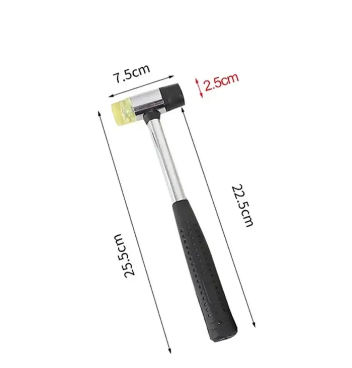 Marteau en caoutchouc souple double face 25/30/35/40/45 mm