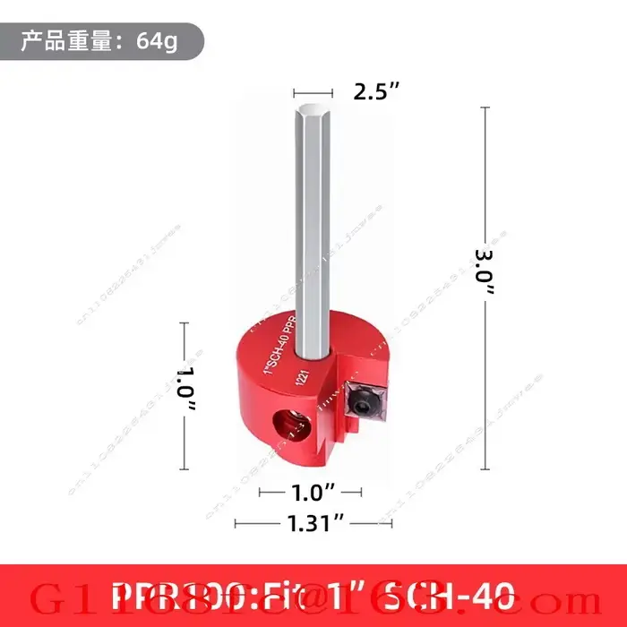 Ensemble de 8 pièces, alésoir PVC 7 pièces pour raccords de tuyaux