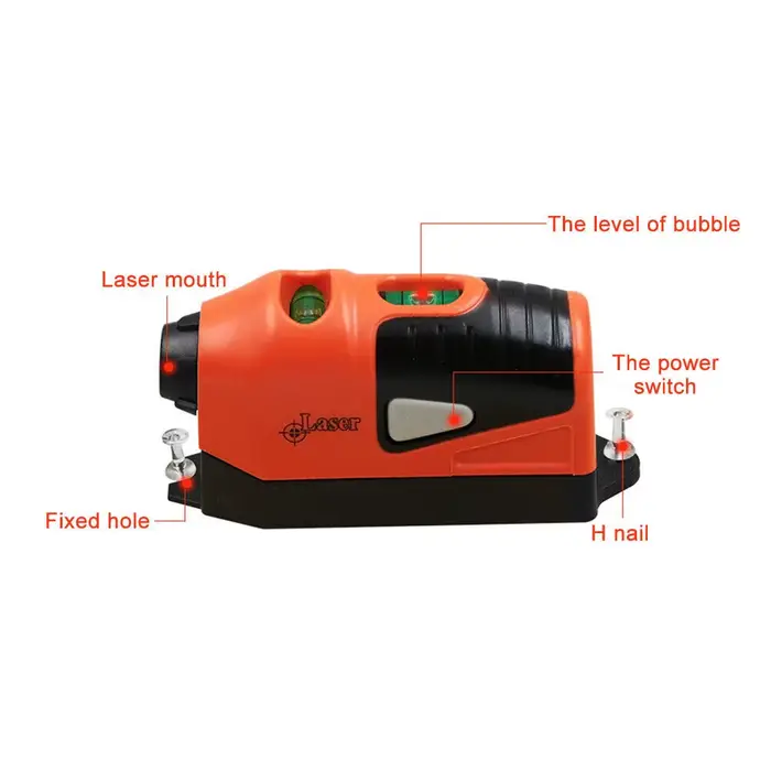 Mini niveau laser portable, projection de ligne laser horizontale verticale, Outils de mesure, Nivea