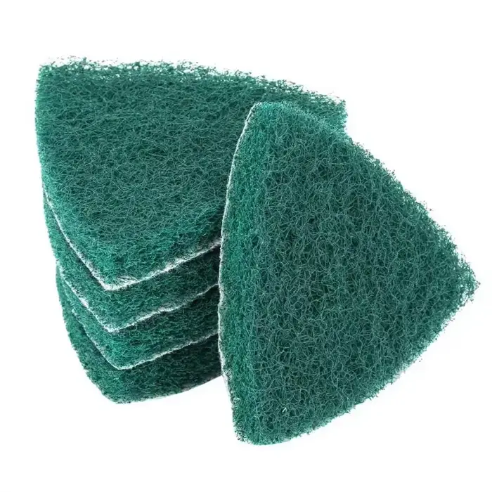 Lot de 5 tampons triangulaires auto-adhésifs en nylon de 13 mm pour polissage et ponçage, accessoire