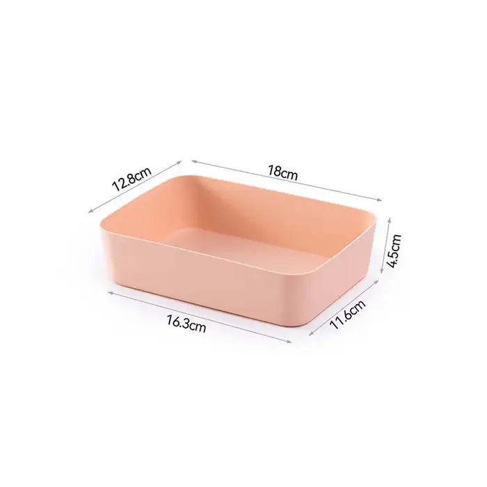 Boîte de rangement de bureau en plastique grande capacité