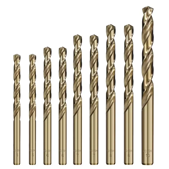CMCP-Forets hélicoïdaux HSS, 1-13mm, M2 asile alt Coated for Wood, Metal Hole Cutter, Gun Drill Bits