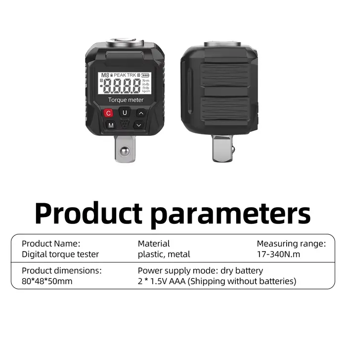 Testeur de couple électronique 17-340 N/m avec affichage LED