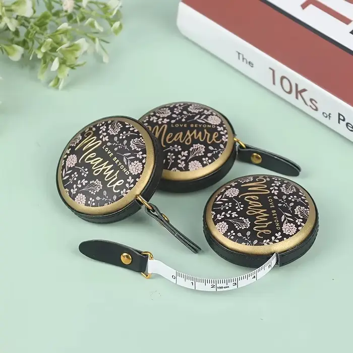 Mini ruban à mesurer rétractable Portable en cuir PU