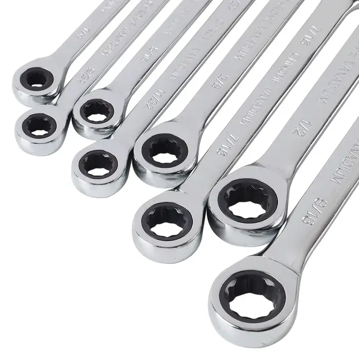 Jeu de clés à cliquet de taille impériale, 1/4 à 1 pièce, outils manuels, cliquet à 72 dents, tête f