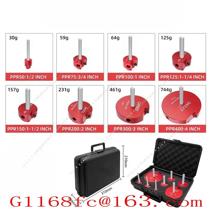 Ensemble de 8 pièces, alésoir PVC 7 pièces pour raccords de tuyaux