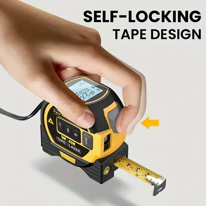 Mètre laser 40M 60M, outil de mesure de distance infrarouge 3-en-1, règle de mesure intelligente haute précision, instrument de mesure