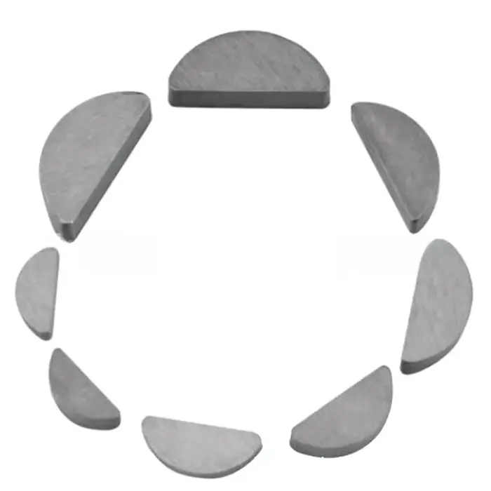 Jeu de clés métriques demi-lune en acier au carbone