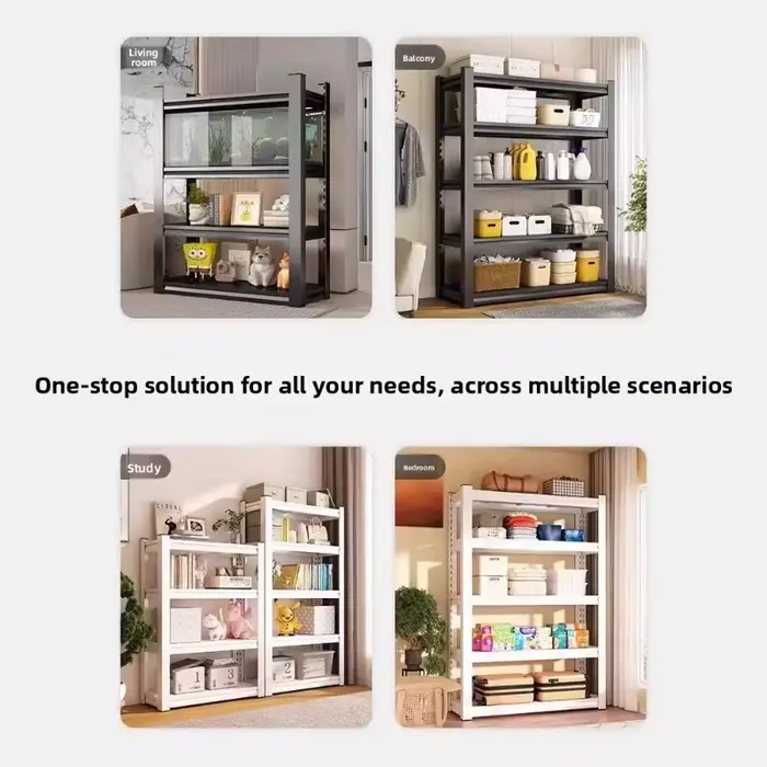 Étagère de rangement multi-niveaux en acier