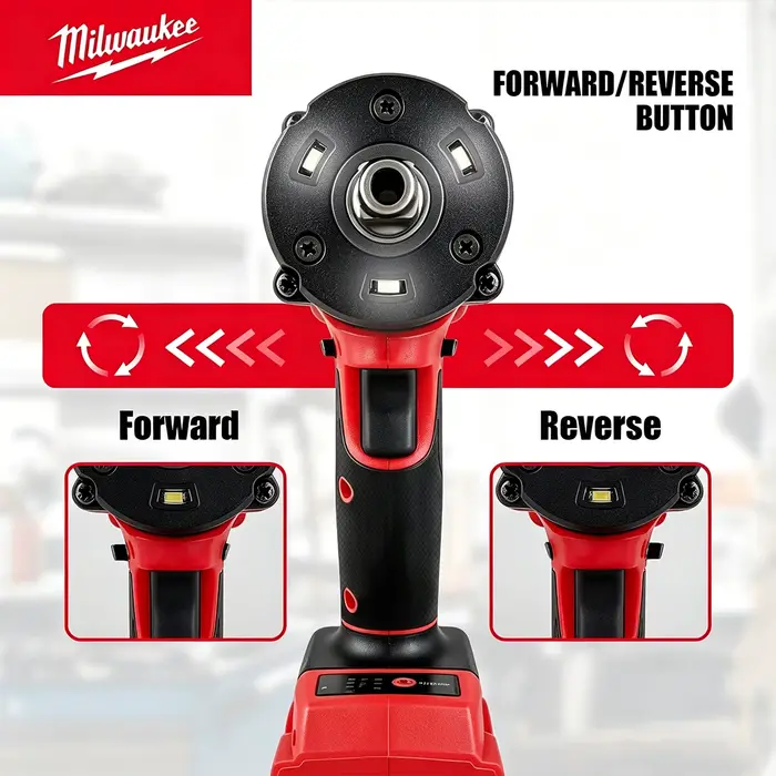 Clé à chocs sans fil Milwaukee 1/2' M18 FUEL Brushless 650N.m 9000RPM avec 3 lumières LED