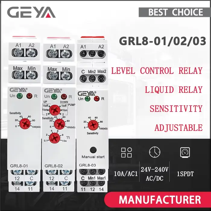 GEYA GRL8 relais de contrôle de niveau de liquide contrôleur