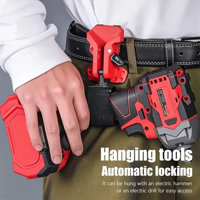 Porte-outil auto-serrant à clip ceinture, à dégagement rapide, haute dureté, à crochet rapide, organisateur d'outils portable