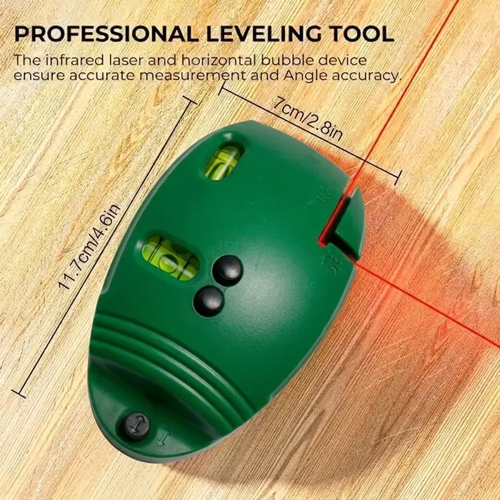 90 ° Niveau laser infrarouge, marqueur de ligne, haute précision, auto-nivelant, faisceau rouge, o