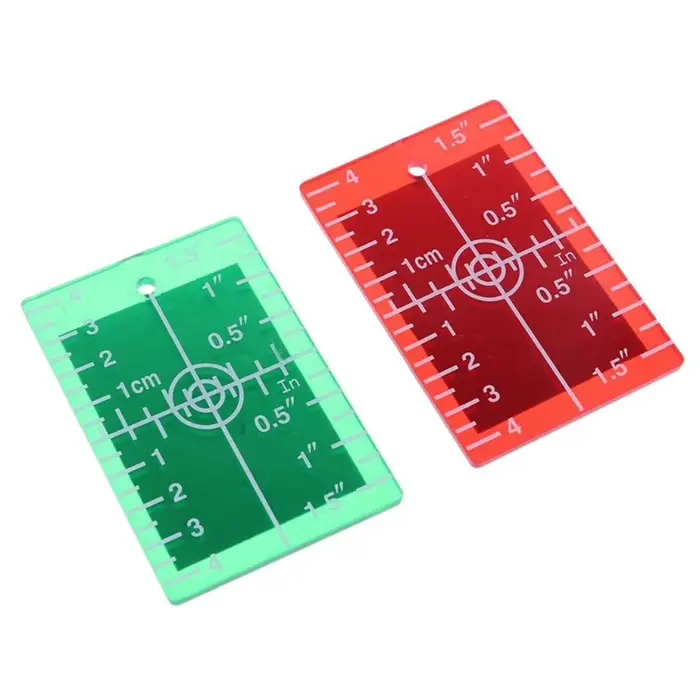 Planche de nivellement magnétique pour faisceau laser vertical/horizontal (pouces/cm)