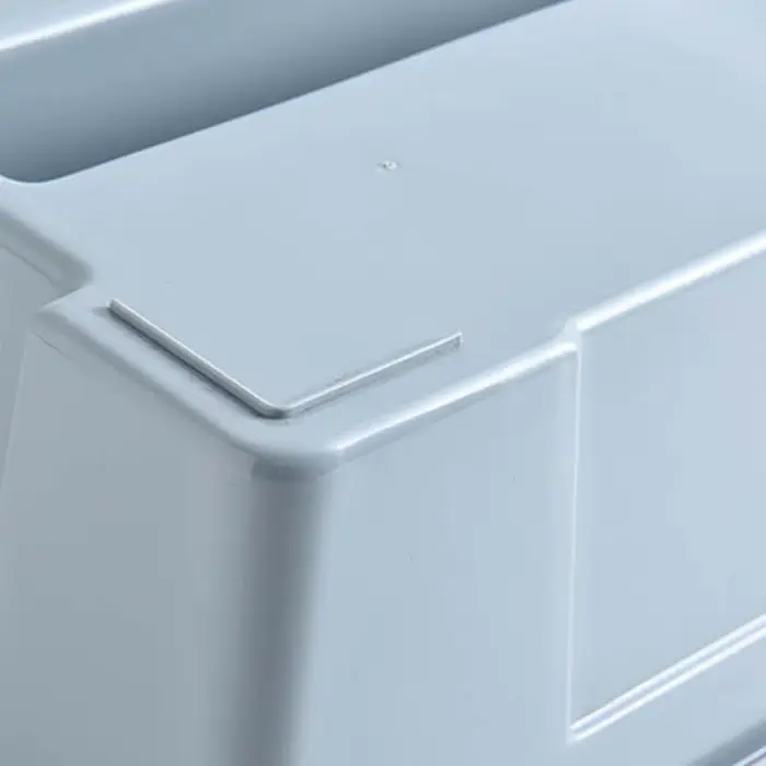Boîte à outils Portable en plastique avec poignée, boîte de rangement à outils avec 2 séparateurs, A