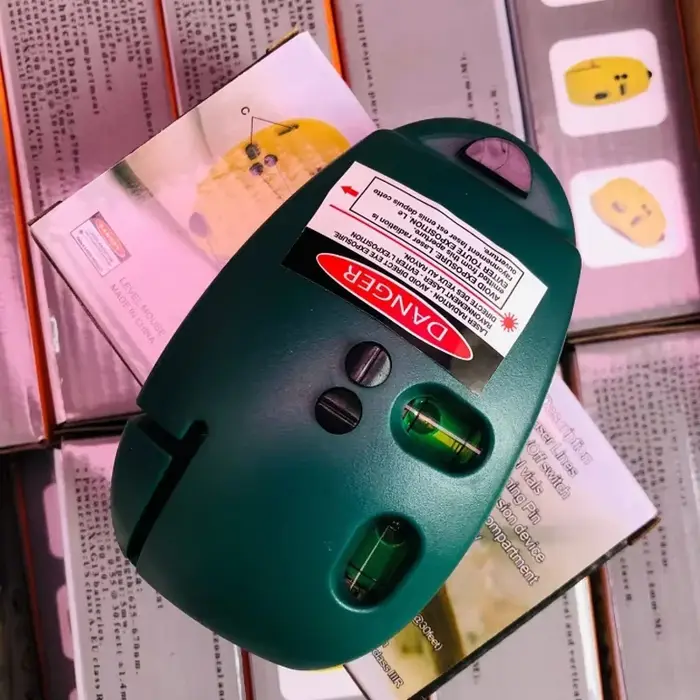 Niveau Laser à 2 lignes avec support, souris verticale, ligne horizontale infrarouge, Angle droit, mesure de distance du niveau à bulle