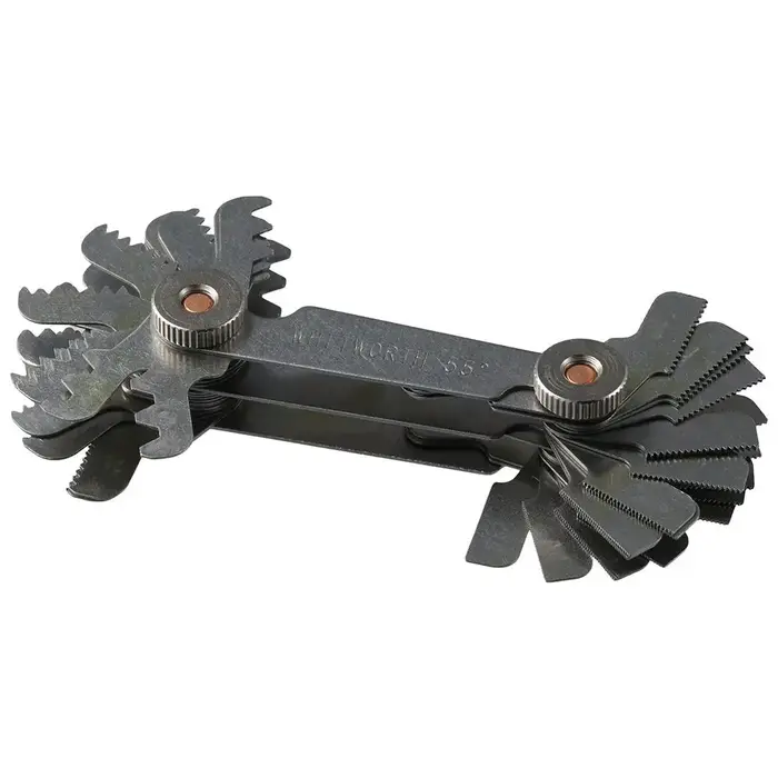 Jauge de pas de filetage de vis en acier inoxydable, Meacceler& Imperial, outil de mesure, résistant