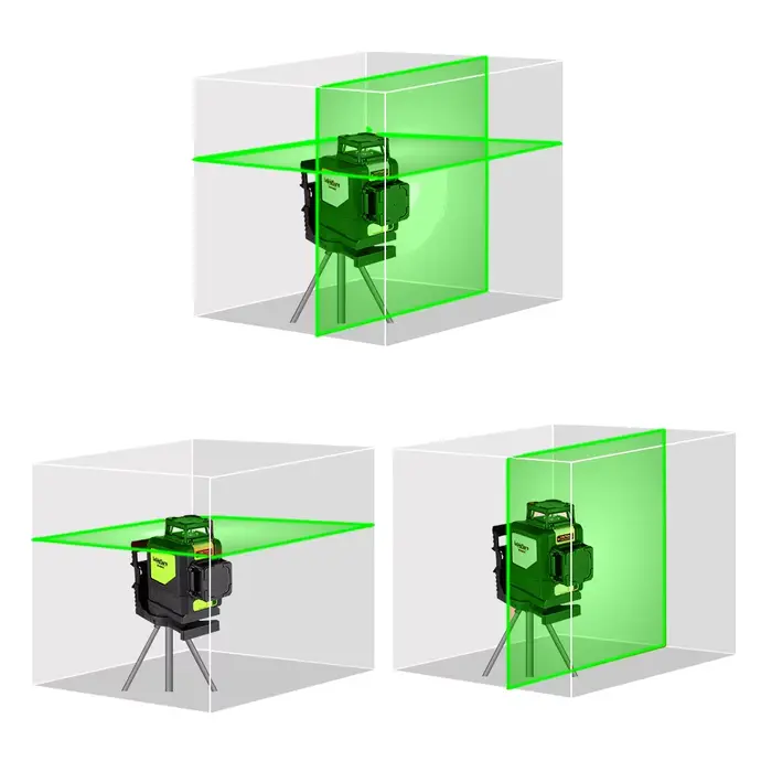 Huepar-niveau laser 3D à nivellement automatique 902CG 360