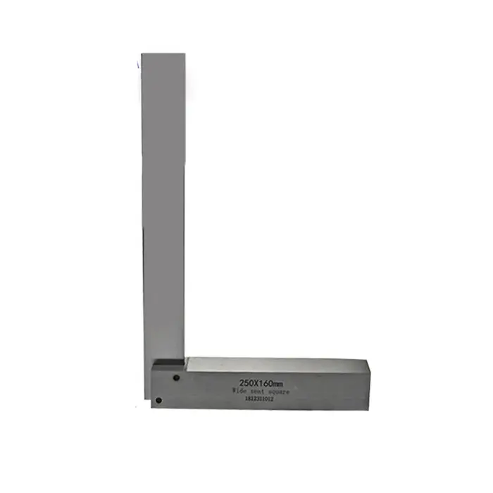 Règle d'angle en forme de L en acier au carbone de haute précision - 90 ° Outil de mesure à angle droit pour le travail
