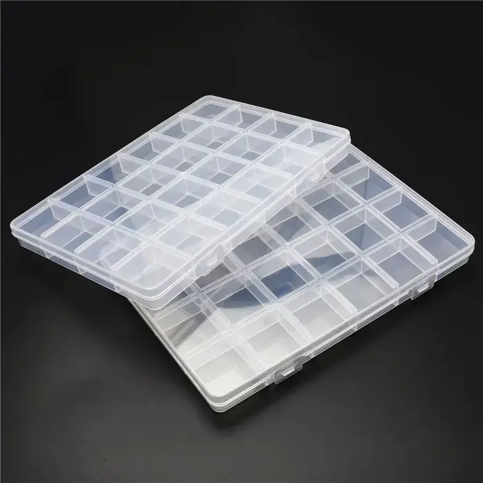 Boîte de rangement en plastique 6-32 compartiments