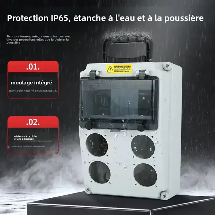 Boîte électrique portable temporaire pour la construction